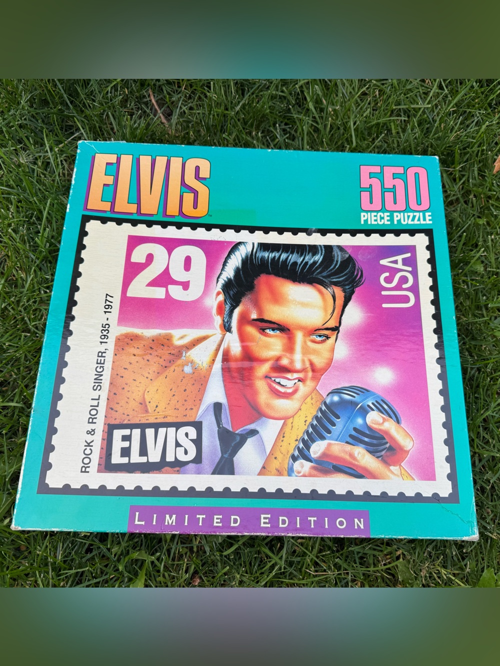 1992 SealedElvis 550 Piece Puzzle Stamp Sealed Limited Edition Presley - Vintage
